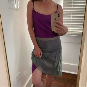 Vintage 90s Séverine Peraudin Dress, Purple&Green